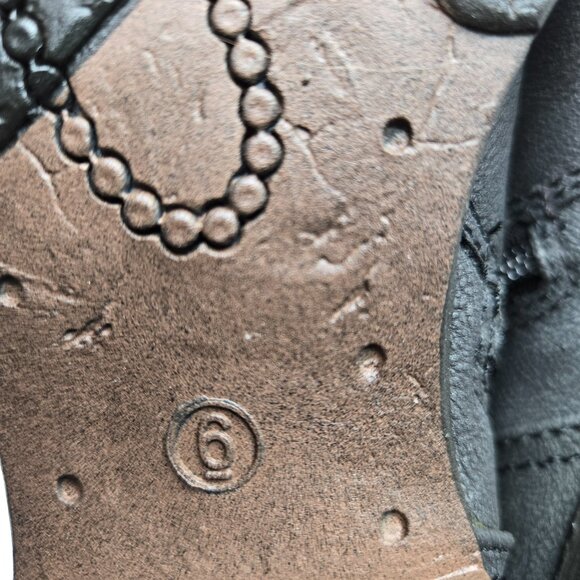 Luichiny Black Vegan Leather Moto Boots Women's "Mara Beth" Size 6 New In Box - Picture 8 of 10